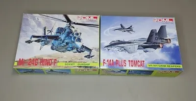 DML 1:144 Scale Lot Of 2 Mi-24G HIND F & F-14A Plus Tomcat Open Box New • $24.99