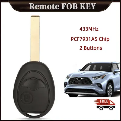 For Mini Cooper 2002 2003 2004 2005 Remote Key Fob 433MHz PCF7931AS Chip 2Button • $24.11