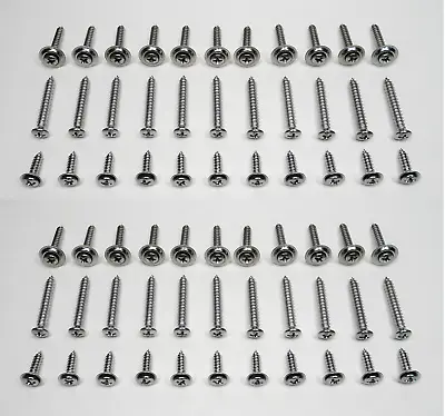 66 Chrome Restoration Screws For Classic International Harvester/bronco/jeep Etc • $24.95