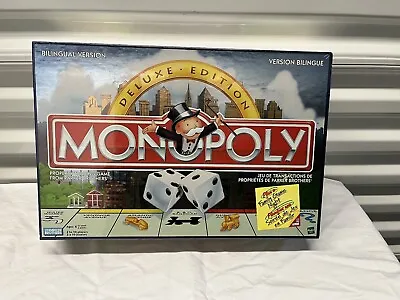 NEW Monopoly DELUXE BILINGUAL VERSION (French/English) Edition 1998 Sealed NIB • $62.30