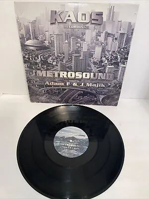 ADAM F & J MAJIK Metrosound 12  Vinyl Single Kaos 001 2001 UK DnB  Record • $9.99