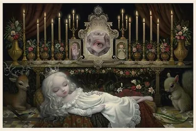 Mark Ryden  Awakening The Moon  Official Porterhouse Micro Portfolio Print • $50