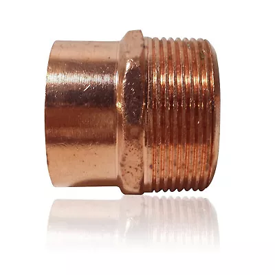 2  Threaded Male Adapter MIP X C - COPPER PIPE FITTING • $14.08