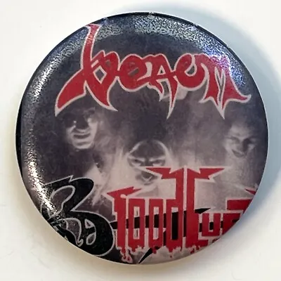 Rare Vintage 1982 VENOM Button Bloodlust Pin 1.25  UK Metal Band Promo Badge • $12.95