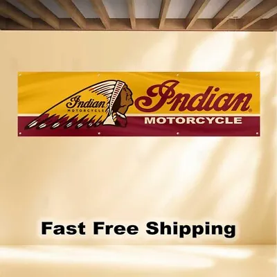 Indian Motorcycle 2'X8' BANNER FLAG • $14.47