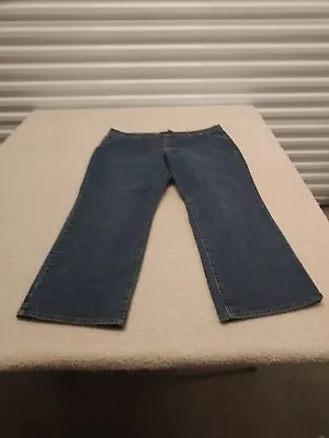 Venezia Jeans Womens 22 Average Denim Blue Bootcut Midrise Pockets Stretch • $11.95