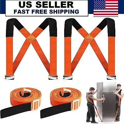 Adjustable Lifting Furniture Forearm Cargo Carry Belt Moving Straps • $16.99