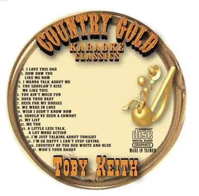 Toby Keith Cdg Karaoke Disc Country Gold Cd+g Songs Music Cd Cd+g • $11.78