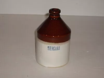 Vintage Yellow Ware Stoneware Mercury 5  Bottle • $49.99