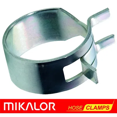 £2.50 • Buy Mikalor W1 Spring Hose Clips Fuel - Air - Water - Gas - Silicone Hose Clamps