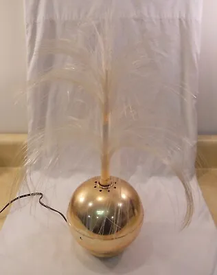 VINTAGE 70's FIBER OPTIC TIERED SUNBURST FOUNTAIN SPRAY ROTATING LAMP • $99.99