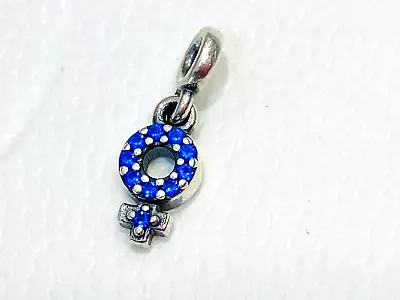 $29 • Buy Authentic Pandora My Girl Pride Pandora Me Micro Dangle With Blue Crystal 798382