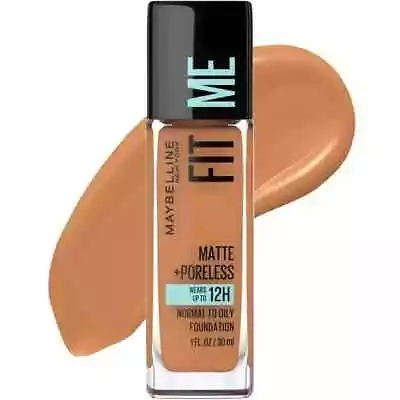 Maybelline Fit Me Matte + Poreless Liquid Foundation Makeup Classic Tan 1fl Oz • $8