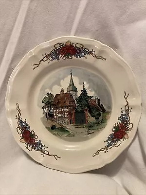 Sarreguimines Obernai Dessert Plate 8.25  France Vintage Faienceries • $12