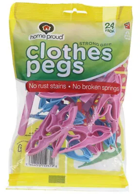 £6.10 • Buy Strong Plastic Clothes Pegs Durable Extra Strong Grip Laundry Cloth Washing Line