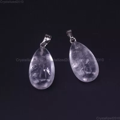 Natural Gemstones Teardrop Drop Mixed Stone Reiki Chakra Healing Beads Pendant • £5.62