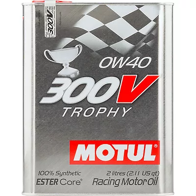 Motul 300V Trophy Racing Motor Oil 0W40 - 2 Liter • $41.75