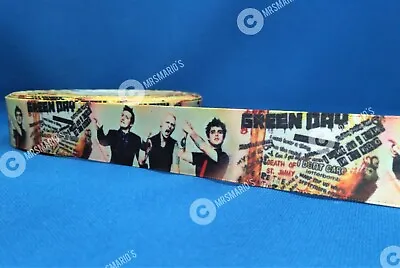 Green Day Rock Music Satin Cake/hair/craft Ribbon @ MrsMario's • £1.79