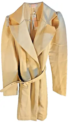 Vintage Women's C+D+M New With Tags Beige Tan Trench Coat With Matching Belt • $54.85