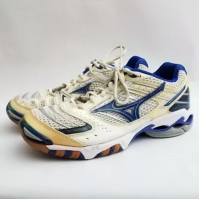 Mizuno Wave Lightning 7 Women's Volleyball Athletic Shoes - Size 9 Blue Yellow • $24.99