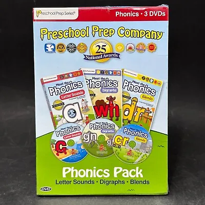 Meet The Phonics Pack Preschool Prep Company 3 DVDs Set - Sealed - New • $14.96