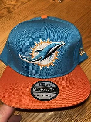 New Era 9Twenty Teal/Orange NFL Miami Dolphins 2Tone Basic Snapback • $25