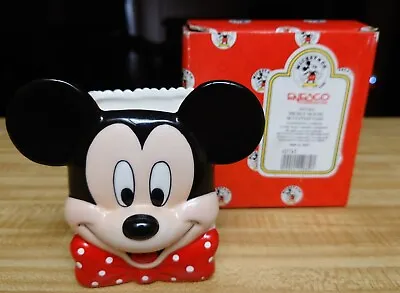 Used Vintage Enesco Mickey & Co Mickey Mouse Sculpted Vase W Box Nr Walt Disney • $28