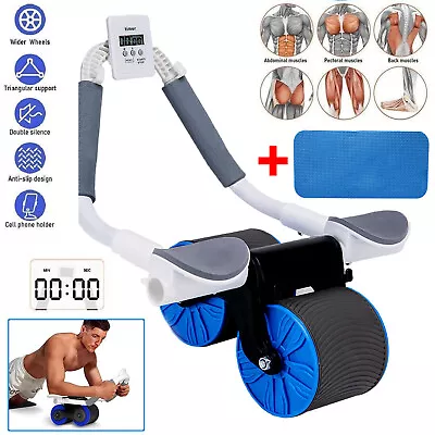 Automatic Rebound Abdominal Wheel Ab Roller Wheel ABS Exercise Fitness Equipment • $28.85