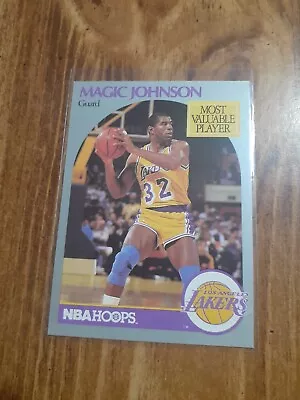 1990-91 NBA Hoops Basketball Earvin Johnson #157 Los Angeles Lakers • $0.59