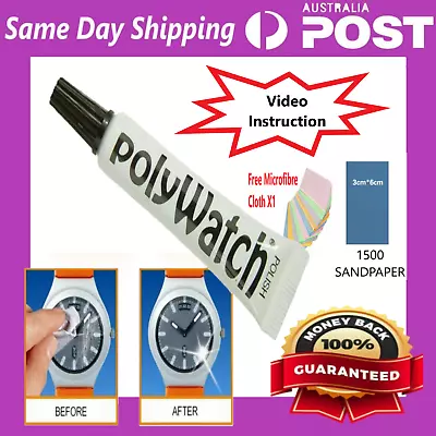 PolyWatch Watch Acrylic Crystal Glass Polish Scratch Remover Plastic Repair 5g • $10.95