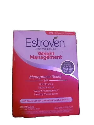 Estroven Weight Management For Menopause Relief - 30 Ct. - Clinically Proven • $24