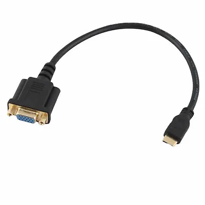 Mini HDMI-compatible Male To DB15 VGA 15Pin Female Video AV Adapter Cable HDTV • $3.99