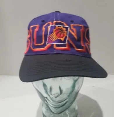 Vintage 90’s Phoenix Suns Hat Cap Basketball Drew Pearson Embroidered Spell Out • $39.99