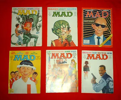 Collection Of Six 1987 Mad Magazine UK Edition Very Good Condition • £15
