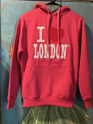 The Official I Love London Hoodie Pink New Small • £24.33