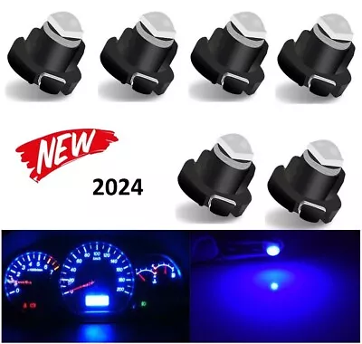 6x Blue T3 Led Superbright Wedge 3030 Convex Led Globes Smd Dash Cluster Bulb • $14.20