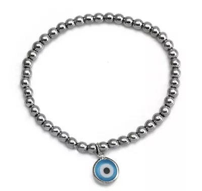 Alloy Evil Eye Beaded Bracelet Mati Nazar Lucky Eye Turkish Evil Eye • $9.95