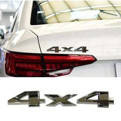 $7.95 • Buy Silver Chrome 4X4 Car Logo Decal Emblem Sticker Auto Car Styling Accessories