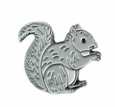 £2.59 • Buy Squirrel Grey Metal Enamel Pin Badge