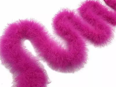 USA SELLER - 2 Yards - Hot Pink Turkey Medium Weight Marabou Feather Boa 25 Gram • $11.33