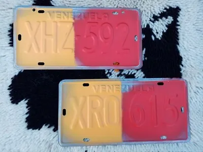 Venezuela License Plates .... Unfinished Restoration • $75