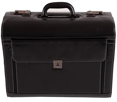 Pilot Case Flight Doctors Quality Briefcase Laptop Work Cabin Luggage Bag 6913 • £78.99