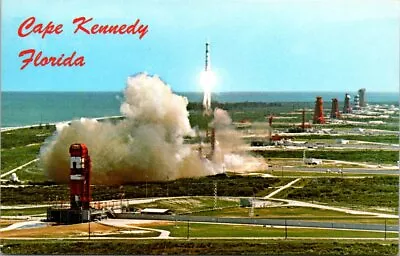 Titan Missile Launch At Cape Kennedy Florida Vintage Postcard • $8.50
