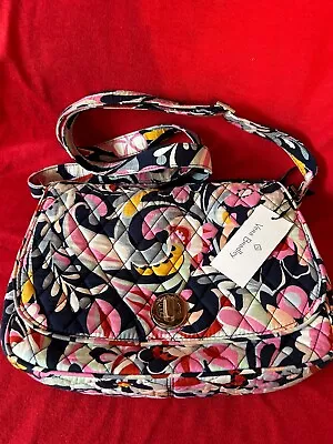 Vera Bradley Crossbody Turnlock Saddle Bag Pattern Mod Paisley • $25