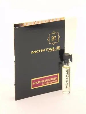 Montale Aoud Purple Rose EDP Vial Sample  2ml 0.07 Fl Oz New With Card • $9.79