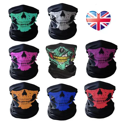Skull Face Mask Different Colours Mask Biker Warmer Tube Balaclava • £2.85