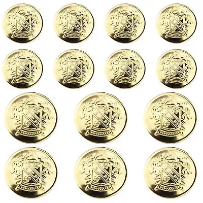 14Pcs Metal Blazer Button Set Suit Buttons For Men Women Vintage Gold Button • $11