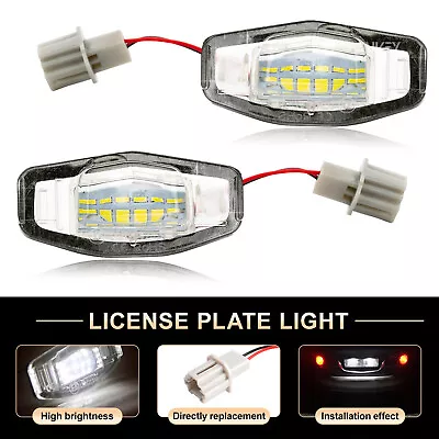 $12.09 • Buy 2Pcs 18 LED License Plate Light Direct For Acura TL TSX MDX Honda Accord Civic