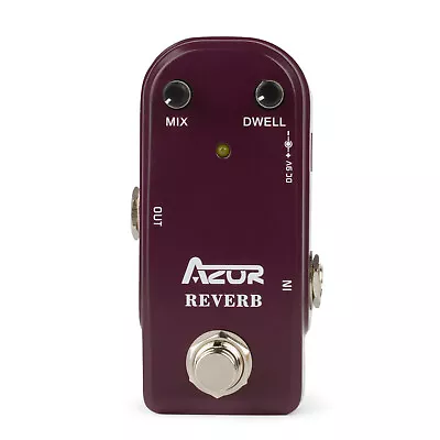 AZOR AP-311 Reverb Mini Guitar Effect Pedal Reverb Mini Guitar Pedal 9V Guitar  • $36.50