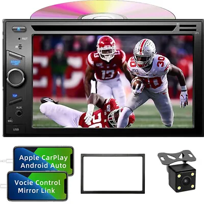 6.2  Touch Screen Display Radio Stereo CD DVD Player For CarPlay/Auto Multimedia • $151.81